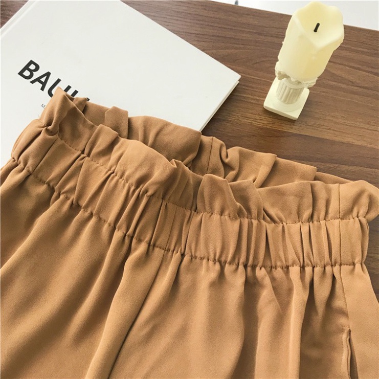Quần short ống rộng lưng thun kiểu nhún nhiều màu CRQ029 pyenstore