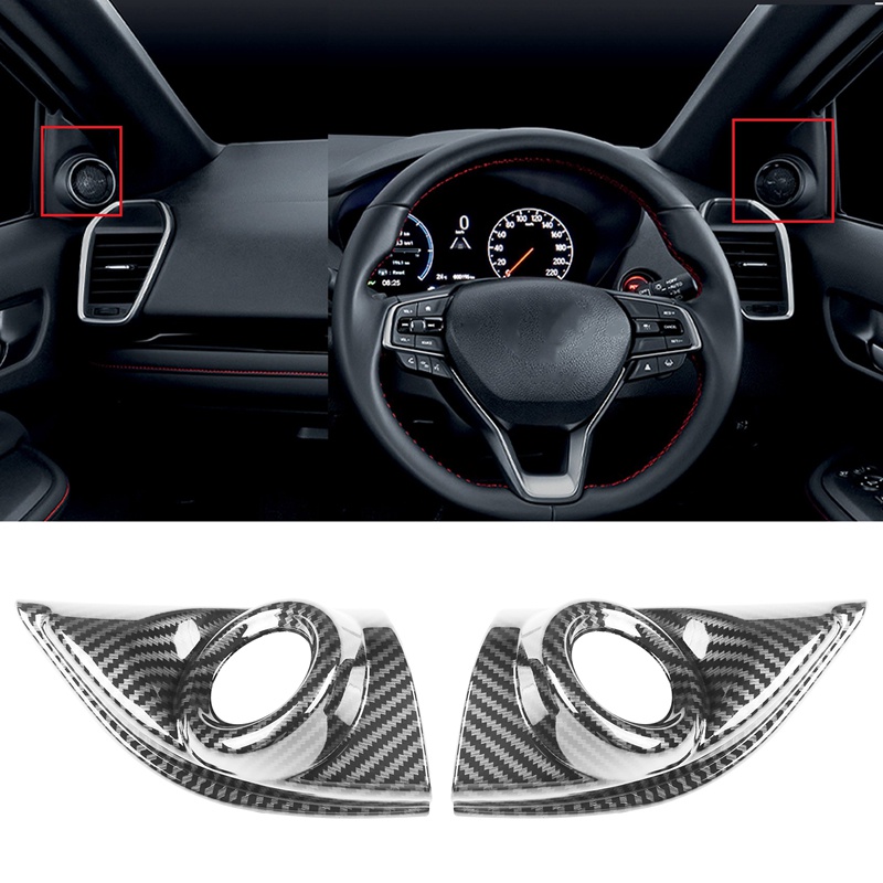 Miếng Dán Loa Phía Trước Bằng Sợi Carbon Cho Xe Hơi Honda City GN Hatchback 2020-2022