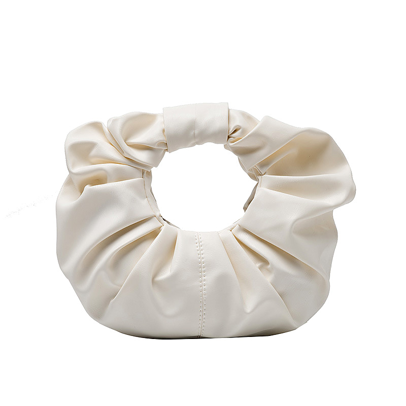 Túi xách da PU hình tròn JASMIN NOIR thiết kế nhỏ gọn có dây đeo chéo dành cho nữ
