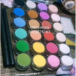 Bột đắp hoa nail sét 24 hũ 10g tặng full đồ