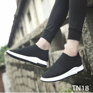 [ GÍA HỦY DIỆT ] Giày Sneaker Thể Thao Đế Êm Chất Vải Cao Cấp [Màu Đen - TN18]