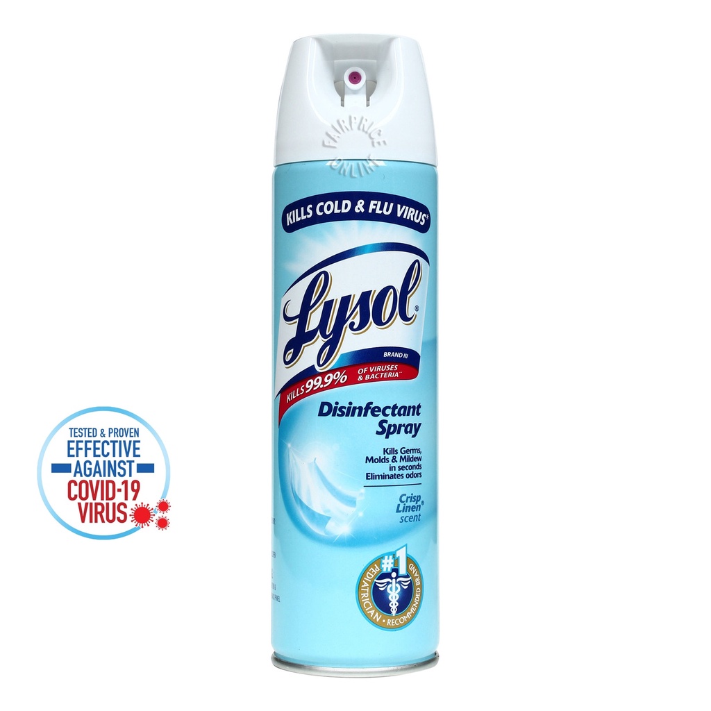 Xịt diệt khuẩn Lysol Disinfectant Spray 170gr (3 mùi hương)