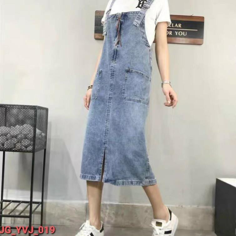 HCM️⚡ Yếm Váy Xẻ Dây Kéo mã: JG_YJS_19