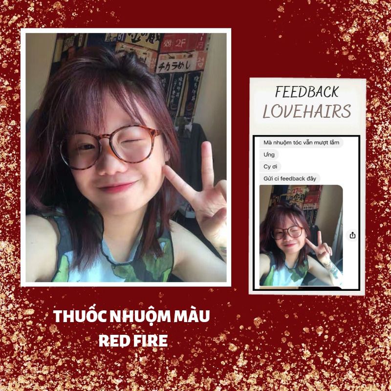 Thuốc Nhuộm Tóc Đỏ Red - Đỏ Lửa - Fire -  Thuốc Nhuộm Tóc Màu Đỏ Cá Tính Mang Lại Điều May Trong Tháng Mới - Love Hairs | BigBuy360 - bigbuy360.vn