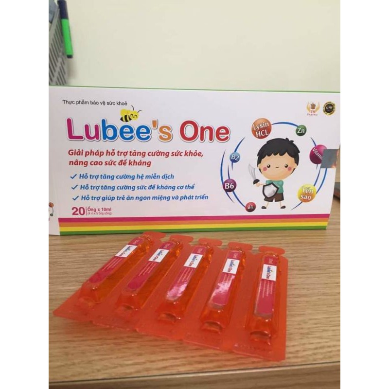 [HÀNG BAO KIỂM][CHÍNH HÃNG] TĂNG ĐỀ KHÁNG LUBEE'S ONE_Để Có Hệ Miễn Dịch Khỏe Mạnh( 4 vỉ× 5 ống uống 10ml)