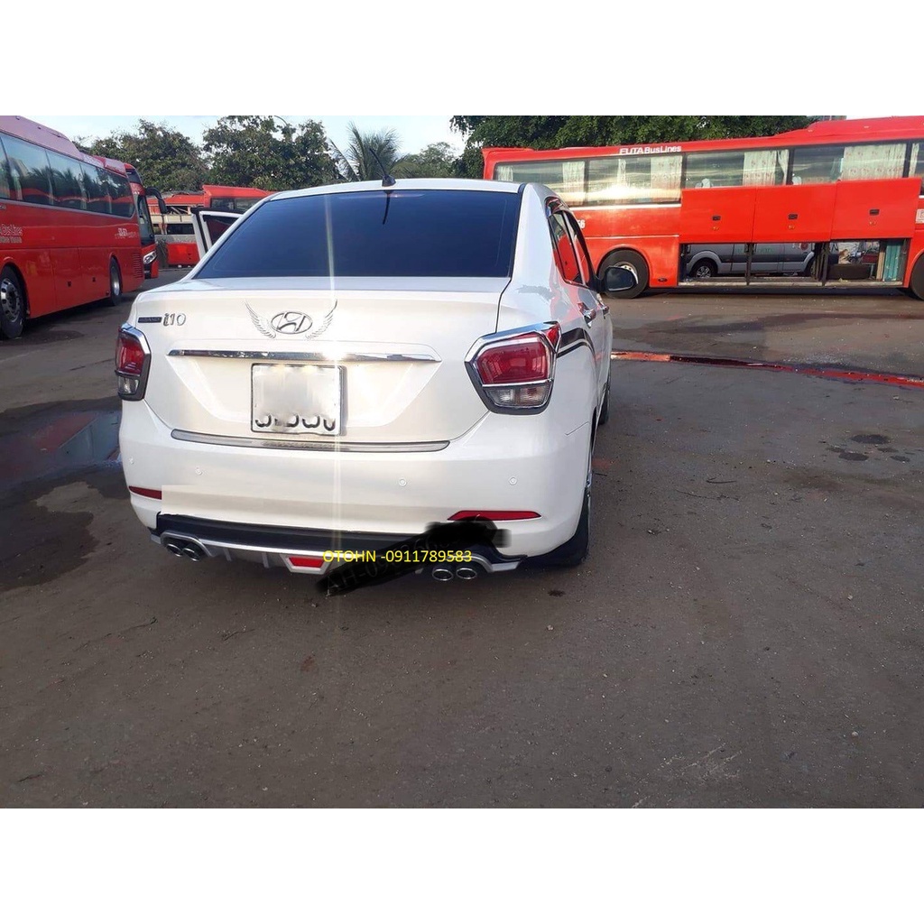 🔥🔥SIÊU KHUYẾN MÃI Lip pô, lip 4 pô, lip 2 pô,lippo 4 pô sau Xe I10 lắp các bản hatback và sedan có ảnh chi tiết trên xe