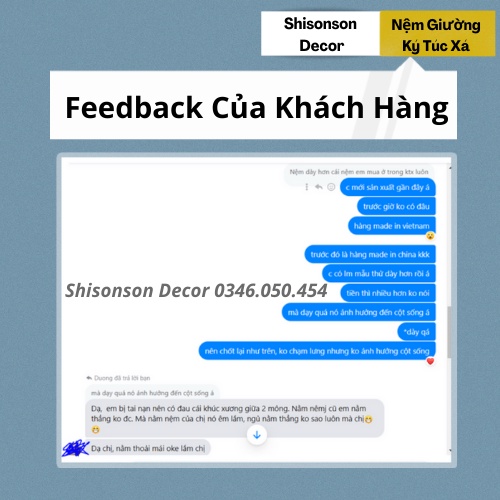 Nệm Topper Giường Tầng, Giường Ký Túc Xá Sinh Viên kích thước 80-90cm Shisonson