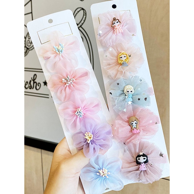 Set 5 Kẹp Tóc Xinh Xắn Dành Cho Bé Gái