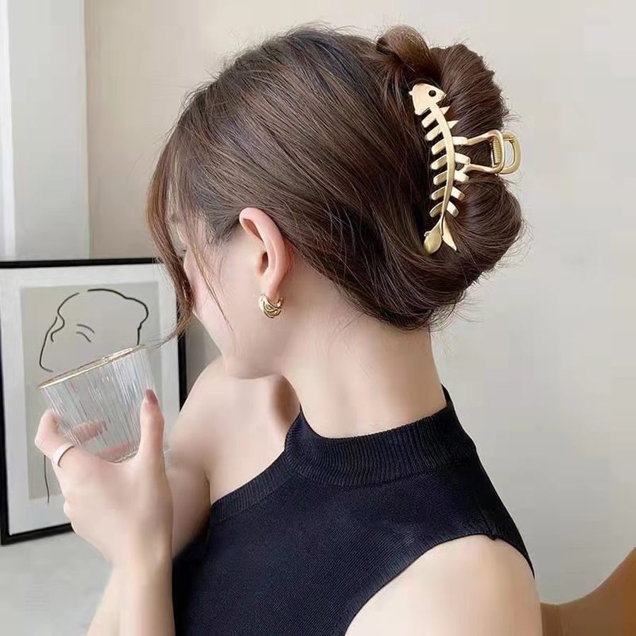 Kẹp Tóc Hình Xương Cá Thời Trang Hàn Quốc Dành Cho Nữ