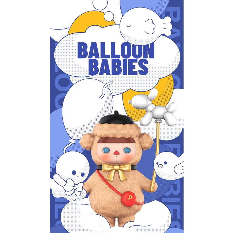 ★Hgtoys★  Búp Bê POPMART Pucky Đồ Chơi Búp Bê Mù Và Bóng Bay Trang Trí