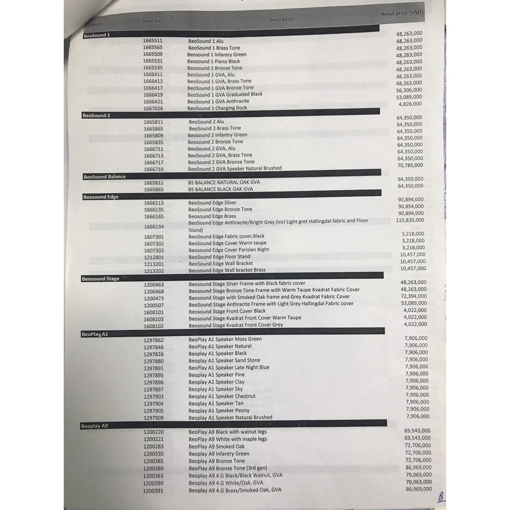 Loa B&O Beolit 20 hàng chính hãng bao hành 36 tháng chính hãng tam sơn