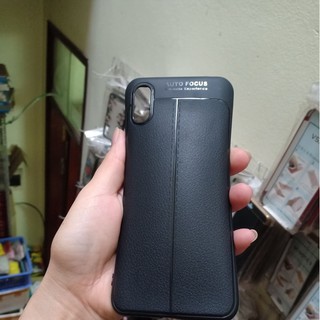 Ốp lưng cho Xiaomi Redmi 9A Giả da chống sốc Auto Focus