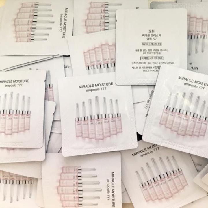 Gói Tinh Chất Dưỡng Ẩm Ohui Miracle Moisture Ampoule 777 1ml