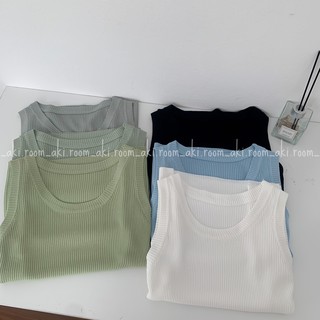 Áo tank top len gân mềm co giãn