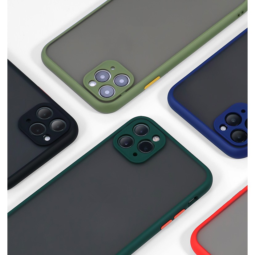 Ốp Điện Thoại Nhám Trong Suốt Chống Sốc Cho Iphone 11 / 12 11pro Max Xs Max Xr Se2 7 8 Plus | BigBuy360 - bigbuy360.vn