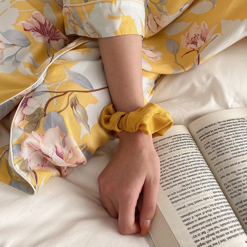 Váy ngủ Đầm mặc nhà pijama sơ mi QCCC cotton lanh lụa maxi dài hè mát mẻ bầu và sau sinh | BigBuy360 - bigbuy360.vn