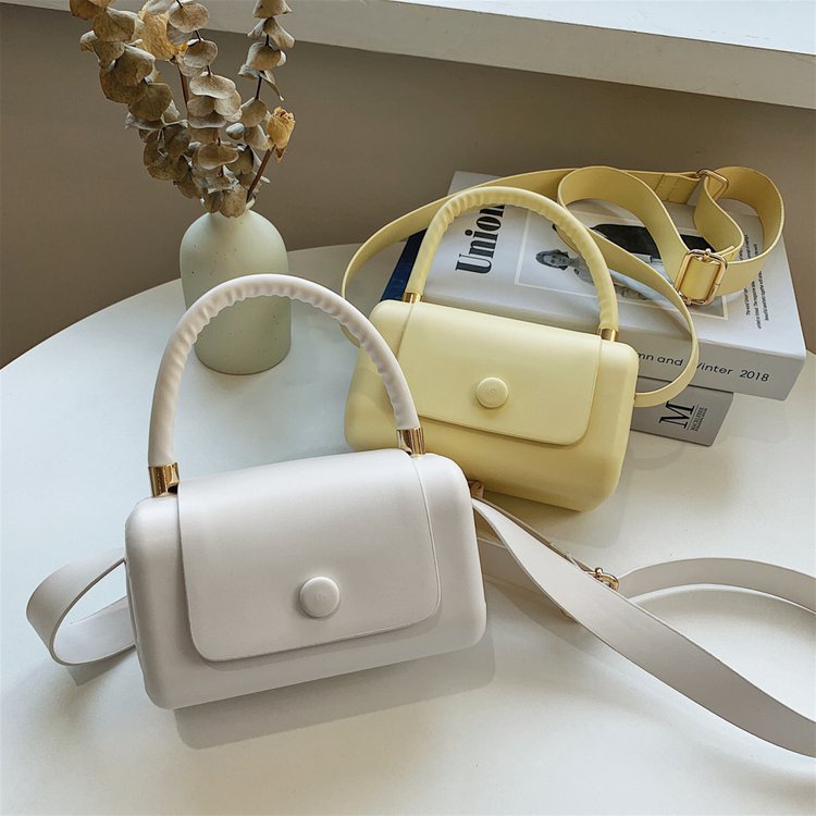 Túi Đeo Vai Màu Trơn Có Dây Bản Rộng 2021 Thời Trang Mùa Hè Cho Nữ Pu