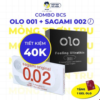 Combo Mỏng Trơn Tru Bao Gồm 01 Hộp Sagami 002 Và 01 Hộp Olo Đen Siêu Mỏng Siêu Thật Mr.BB