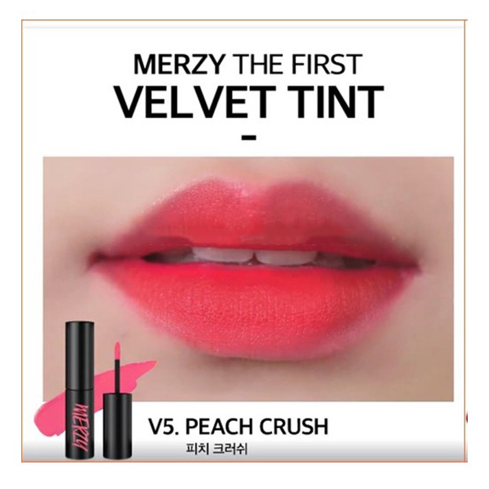 Son Kem Lì Merzy Another Me the First Velvet Tint #V5 Peach Crush (Hồng Đào)