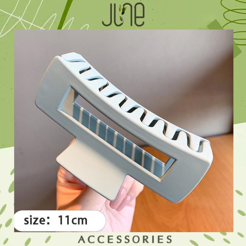 Kẹp tóc càng cua cỡ lớn nhựa Acrylic siêu bền đẹp nhiều màu sắc thời trang Hàn Quốc, June Accessories