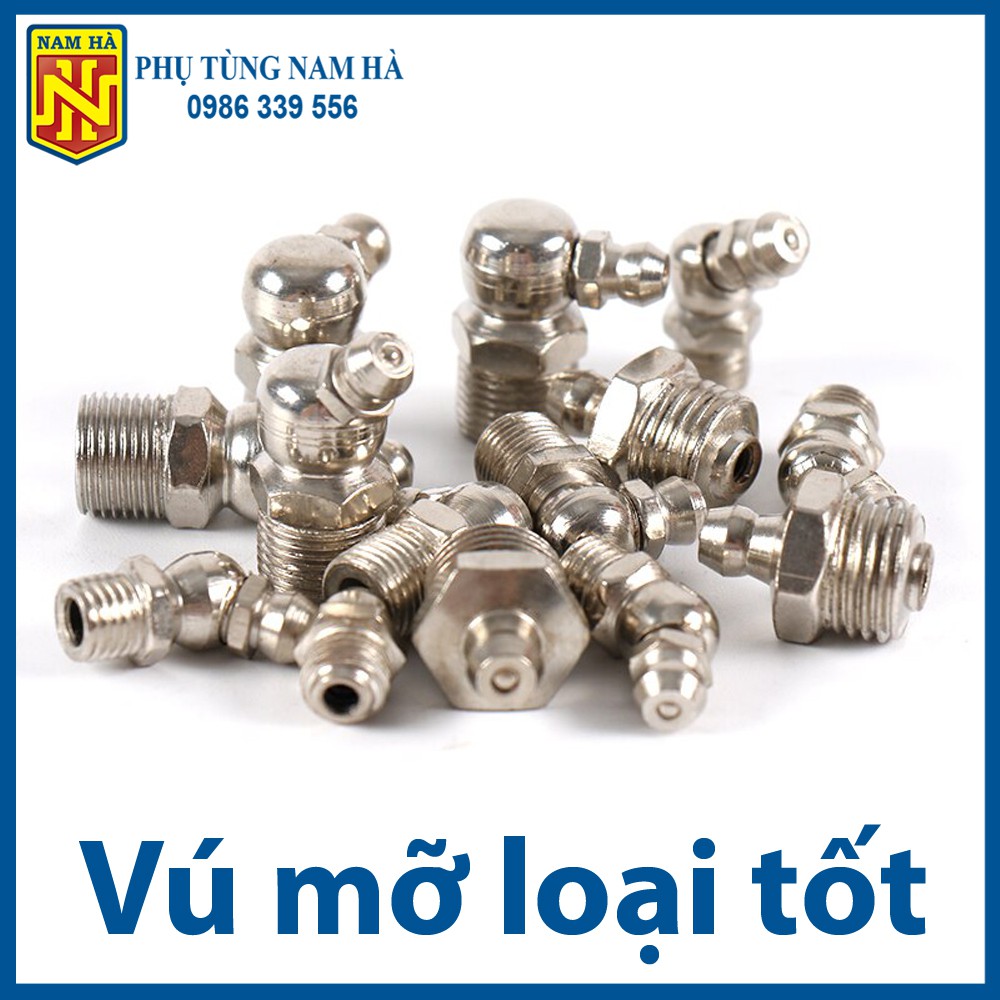 (Loại tốt) Vú bơm mỡ bò các loại M6, M8, M10, M12, M13, M14