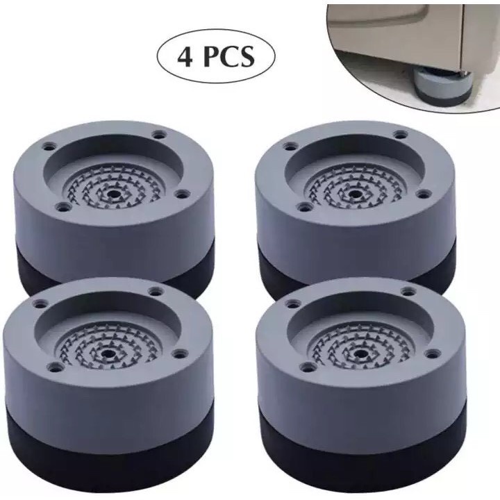 Set 4 cái đế kê chân máy giặt chống rung silicon cao cấp , Bộ 4 đế chống rung máy giặt