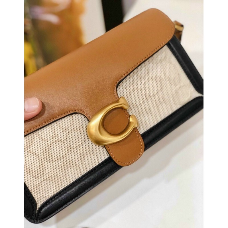 🛑 SẴN ❗️TÚI COACH TABBY DA HOẠ TIẾT CHỮ C NỔI 89148