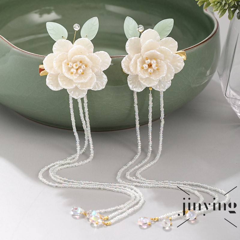 GETNOIVAS Ghim cài tóc hợp kim đính hoa cổ điển sang trọng phong cách Trung Hoa