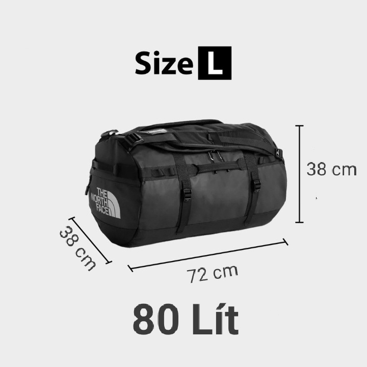 Balo túi trống chống nước dã ngoại leo núi size M & L Base Camp Duffel The North Face