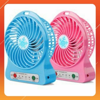 Quạt sạc mini 3 cấp độ kèm cáp sạc