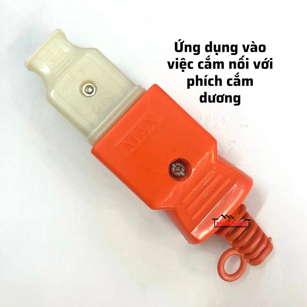 Phích âm cắm nối Maxkaro chịu tải 10A, chống va đập