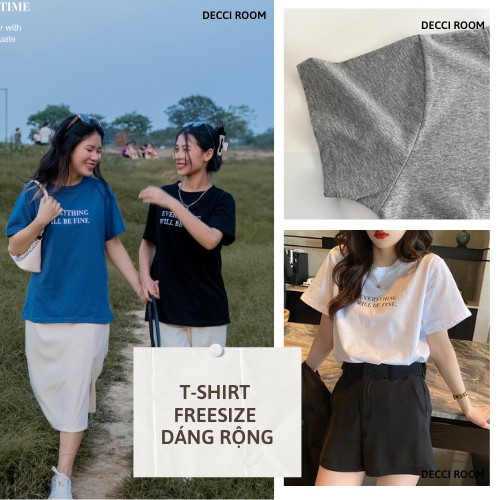 ( Ảnh Thật ) Áo Phông Everything Freesize Siêu rẻ Chất lương
