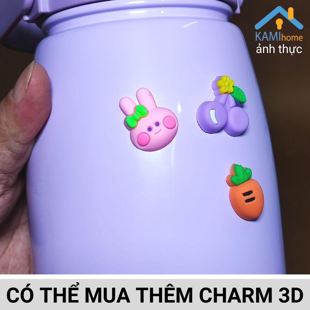 Bình nước giữ nhiệt nóng lạnh cho trẻ em kèm sticker dán cỡ 1000ml KM 22067