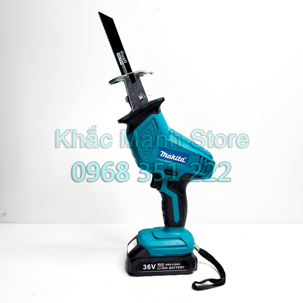 Máy cưa kiếm pin MAKITA 36V - Động cơ lõi đồng 100% - Tặng kèm 4 lưỡi cưa