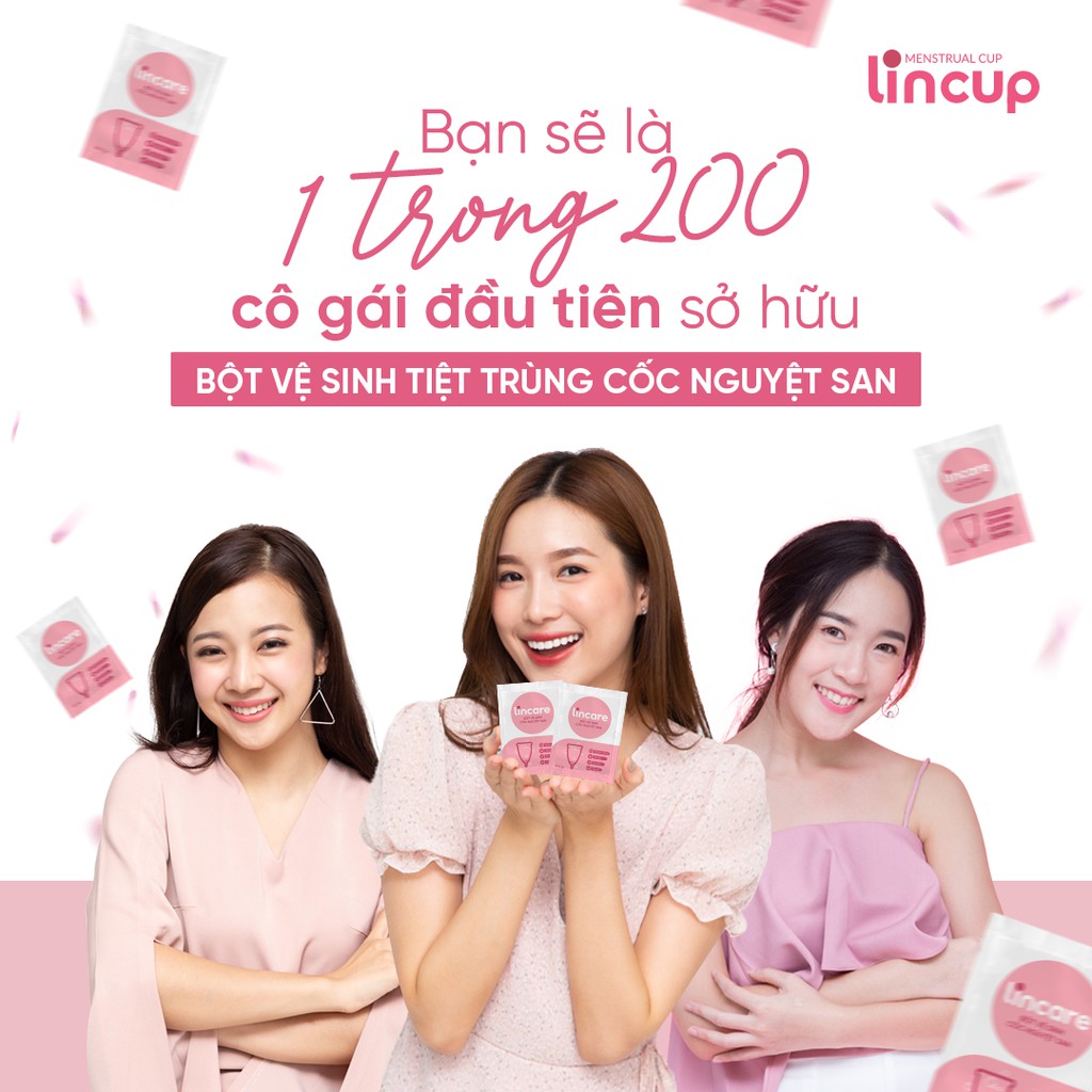 BỘT TIỆT TRÙNG CỐC NGUYỆT SAN LINCARE.