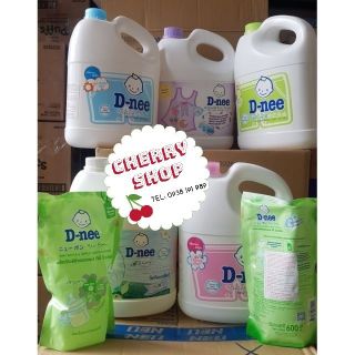 Combo Nước giặt Dnee can 3L và túi nước rửa bình sữa Dnee Organic 600ml mẫu mới (hàng có tem Cty Đại Thịnh)