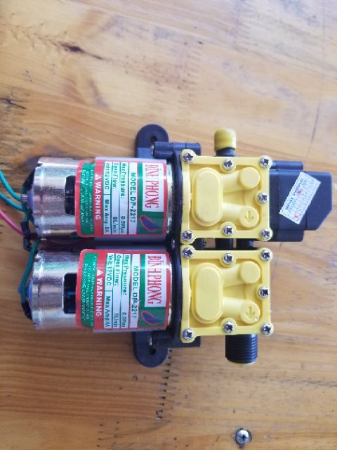 MÁY RỬA XE  mini 12V bơm áp LỰC ĐÔI Đỉnh Phong