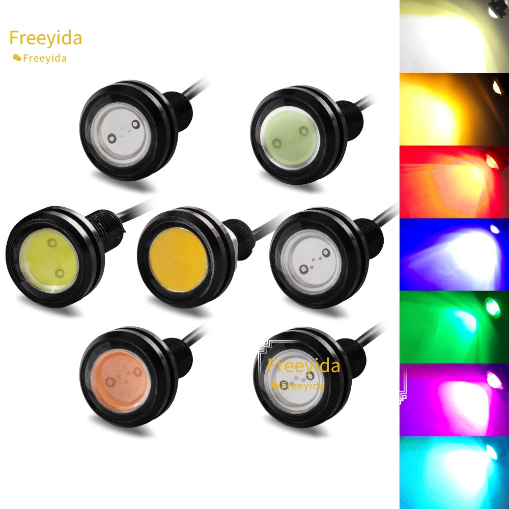 1 Đèn LED Mắt Đại Bàng DRL 18mm / 23MM Chống Nước Phá Sương Mù Cho Xe Hơi / Xe Máy