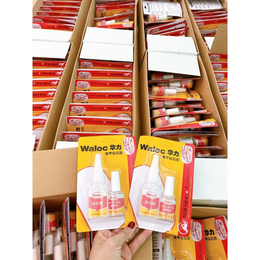 Keo bê tông Waloc siêu đặc gắn móng giả đính đá nail ANGELICA KWL 20g