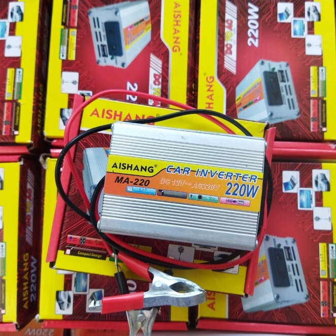 Bộ kích điện -chuyển nguồn 12V DC sang 220V AC 220W ASHANG 220w