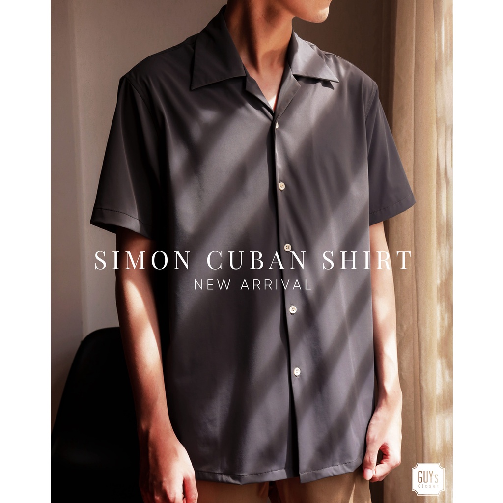 [HÀNG THIẾT KẾ] Áo sơ mi Simon Cuban Shirt, Thiết kế cổ cuban, Chất liệu mềm mại, thoáng mát