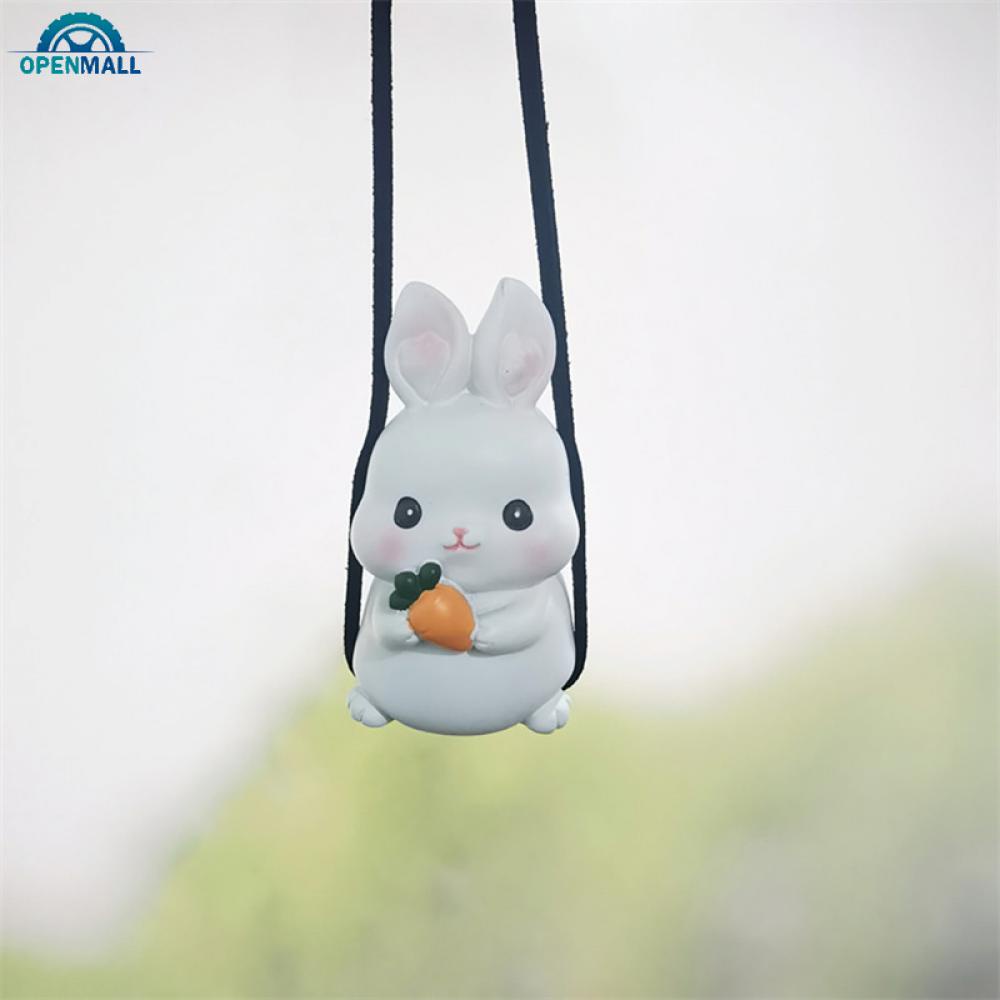 Mô Hình Thỏ Nhựa Dễ Thương Treo Trang Trí Xe Ô Tô