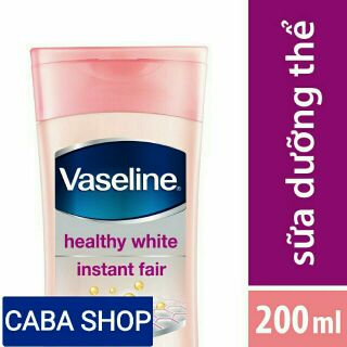 VASELINE Sữa Dưỡng Thể Trắng Da Tức Thì 200ML