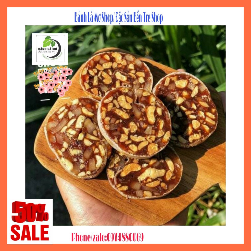 Kẹo Chuối  Cuộn Đậu Phộng Có Gừng 100GR- BÁNH LA MƠ SHOP