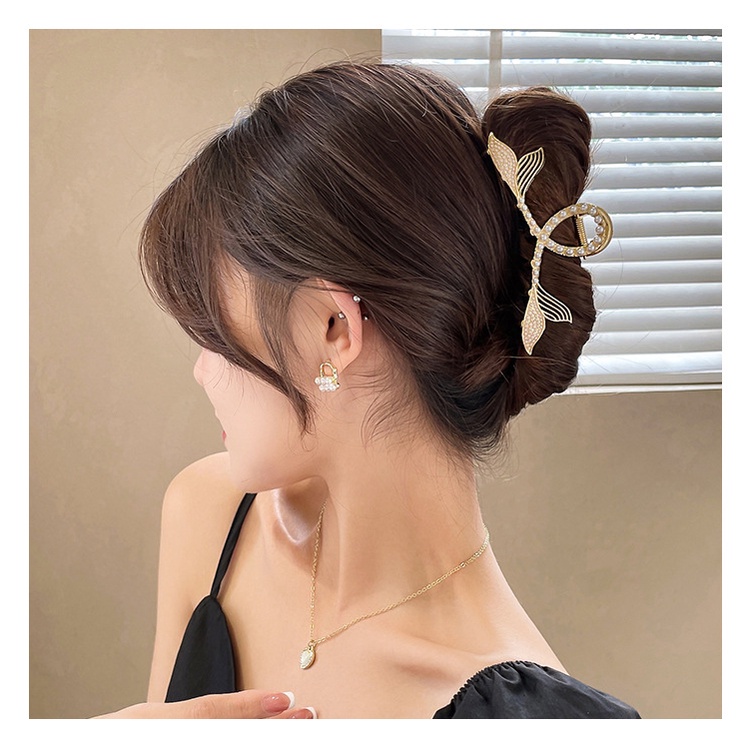 Kẹp Tóc Hàm Cá Mập Bằng Kim Loại - kẹp Tóc Nữ Hottrend Phong Cách Hàn Quốc Cực Xinh Siêu Sang Chảnh - KT02