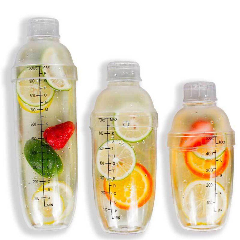 Bình Lắc Pha Chế Cocktail Bằng Nhựa Trong Suốt 300/500/700/1000ml