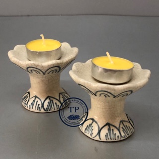 Đôi chân nến ( tặng kèm 2 chiếc nến bơ )