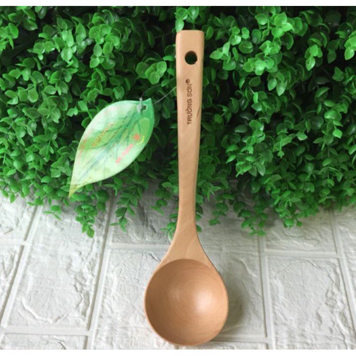 [Muôi Gỗ Tròn] Muôi gỗ múc canh, vá sạn gỗ Trường Sơn