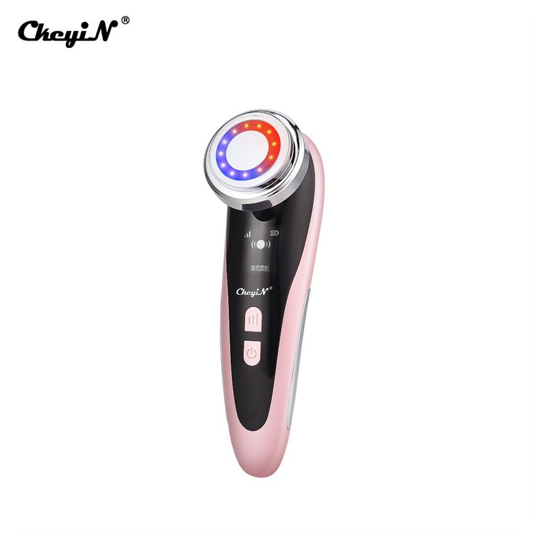 [Mã FMCGMALL - 8% đơn 250K] Máy chăm sóc làm sạch da mặt CkeyiN EMS có đèn led sử dụng điện tiện dụng