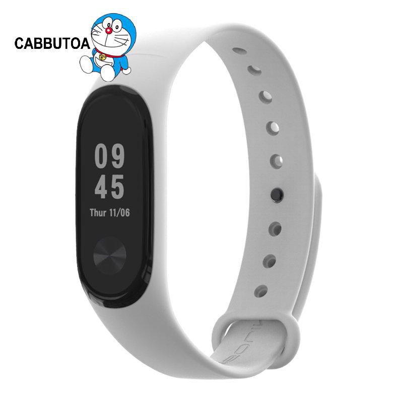 Dây Đeo Thay Thế Chất Liệu Silicon Thiết Kế Nhiều Lỗ Thời Trang Cho Xiaomi Mi Band 3